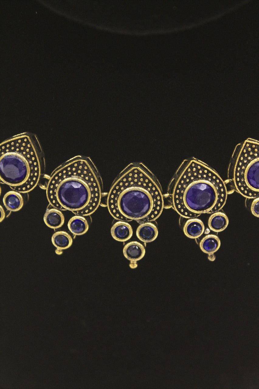 "Oxidised Jewellery Necklace & Earring Set" Product code - 6197