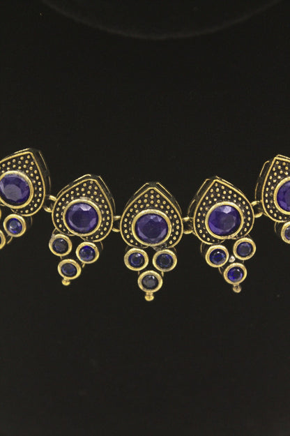 "Oxidised Jewellery Necklace & Earring Set" Product code - 6197