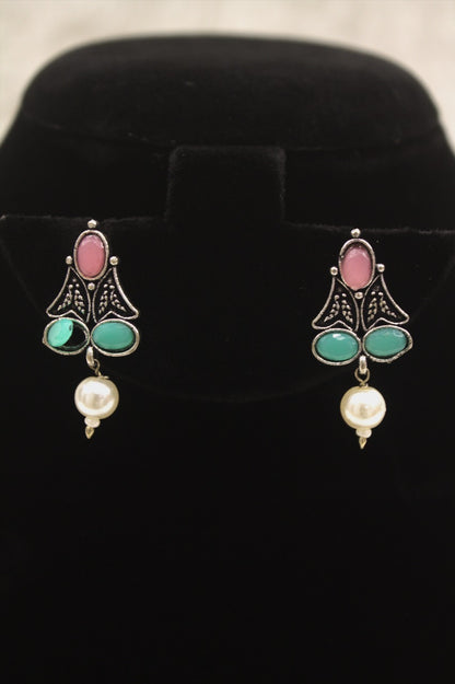 "Oxidised Jewellery Necklace &amp; Earring Set" Product code - 6194