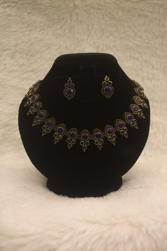 "Oxidised Jewellery Necklace & Earring Set" Product code - 6197