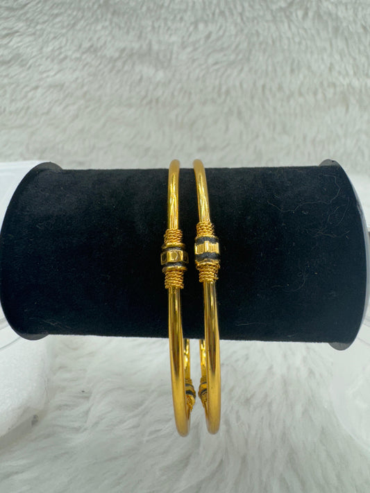 "Antique Gold-Plated Bangle Set" Product code - 6648