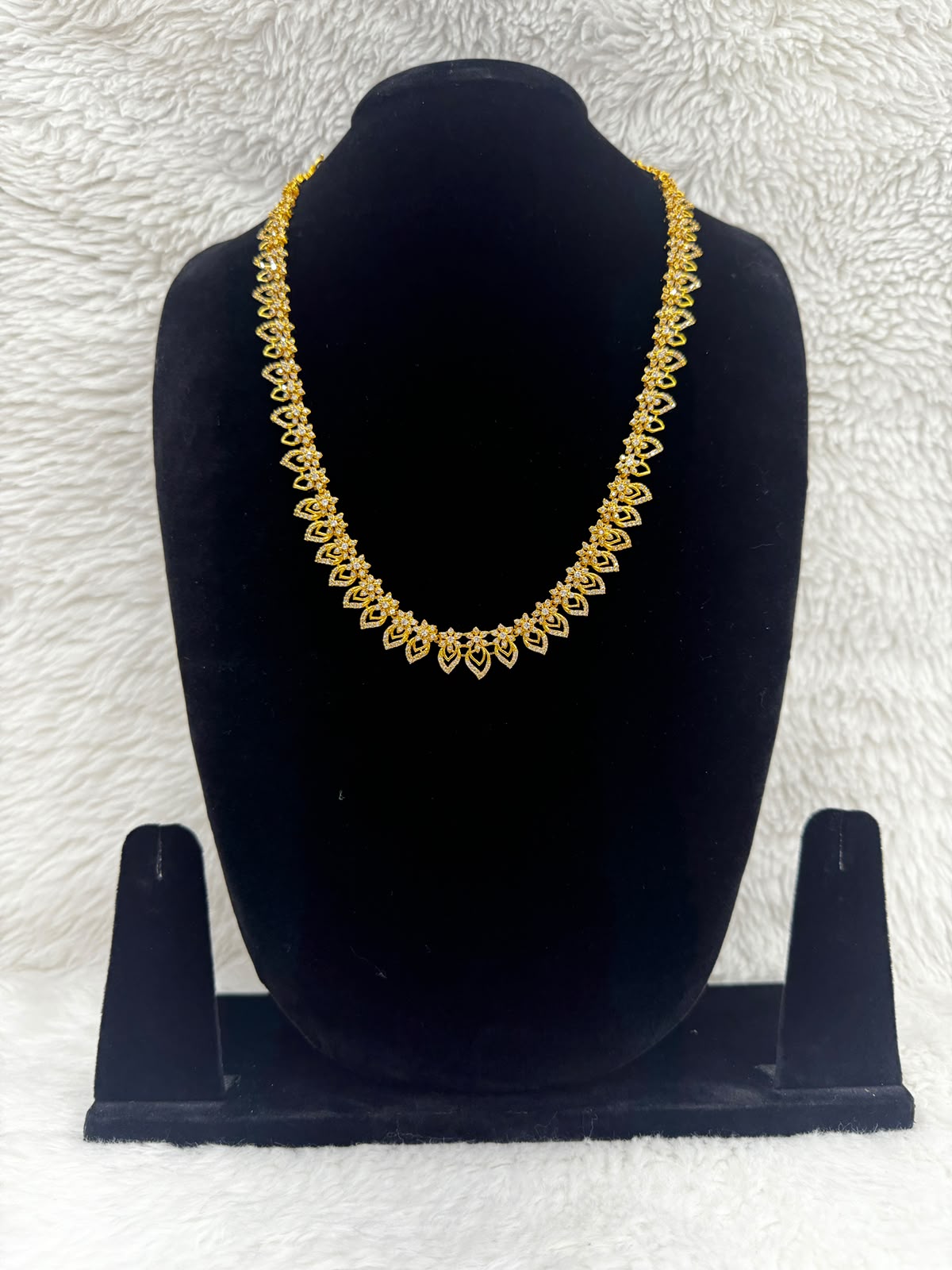 Golden Crystal Bridal Headpiece and Earrings set -7492