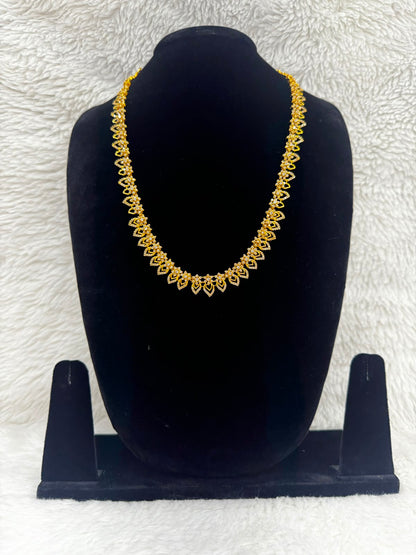 Golden Crystal Bridal Headpiece and Earrings set -7492