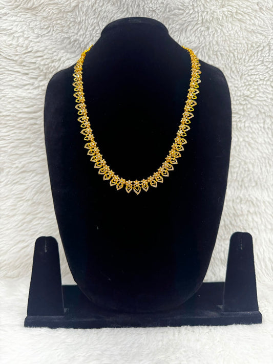 Golden Crystal Bridal Headpiece and Earrings set -7492