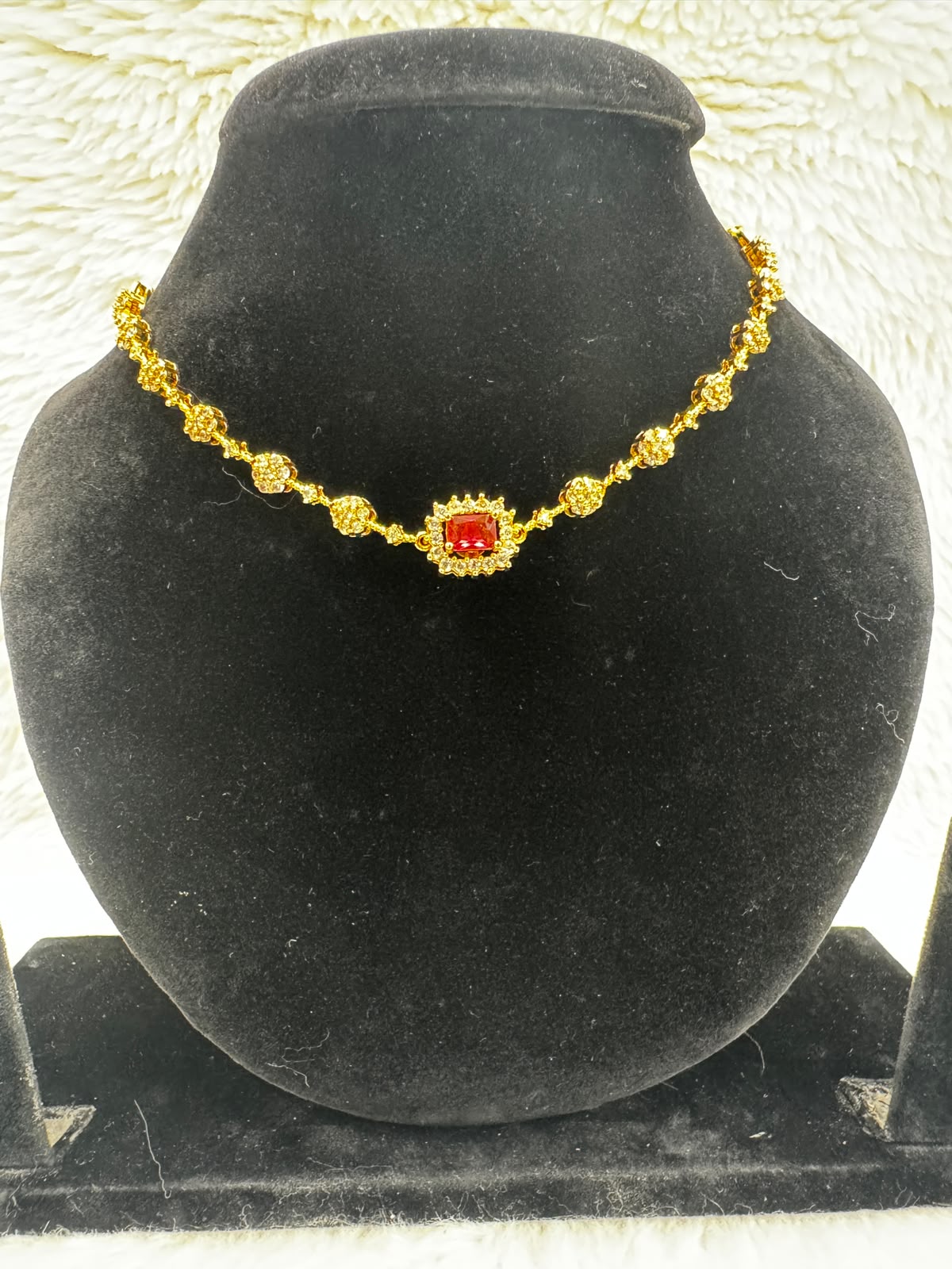 Elegant stone Necklace Set Lightweight Bridal wear and -9450