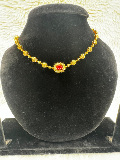Elegant stone Necklace Set Lightweight Bridal wear and -9450