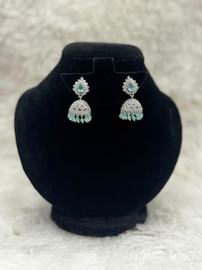 ElegantDiamondstyle Jhumka set 7240