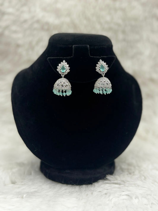 ElegantDiamondstyle Jhumka set 7240