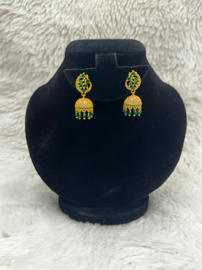 Elegant Diamond style Jhumka set - 7256