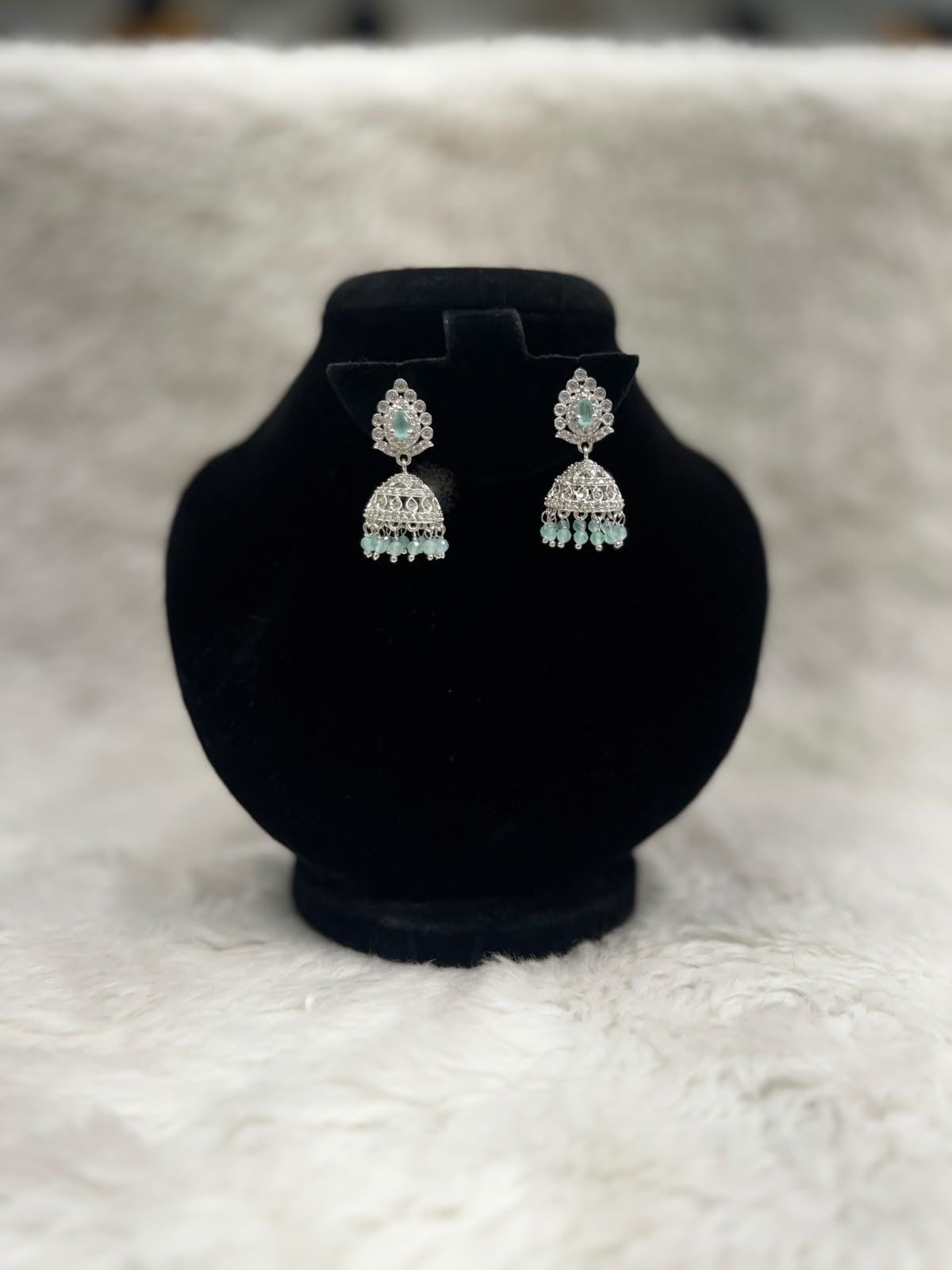 ElegantDiamond style Jhumka set - 7241