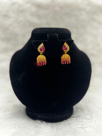 Elegance-The style Jhumka set - 7254