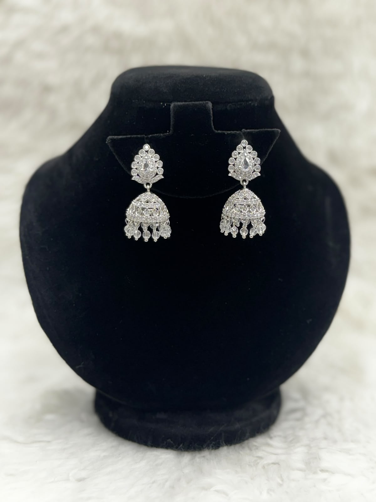 Elegant Diamond style Jhumka set -7244