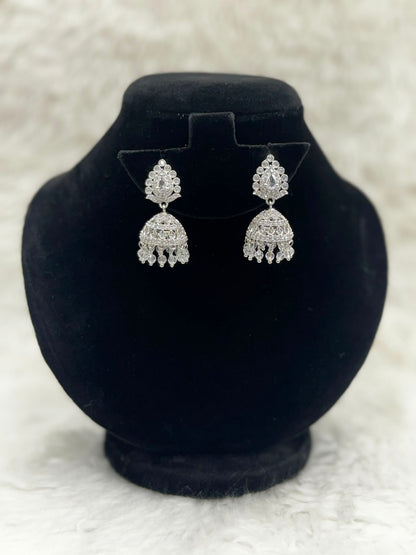 Elegant Diamond style Jhumka set -7244