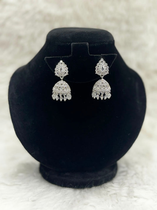Elegant Diamond style Jhumka set -7244