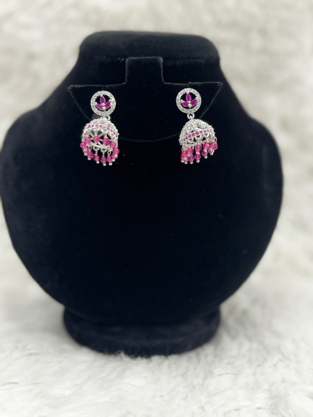 Elegant Diamond style  Jhumka set- 7249