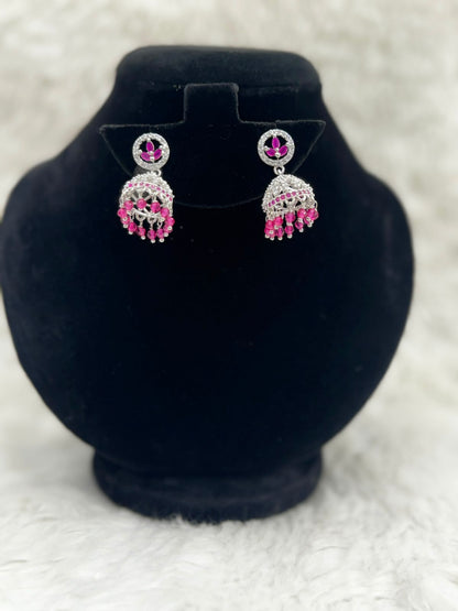 Elegant Diamond style  Jhumka set- 7249