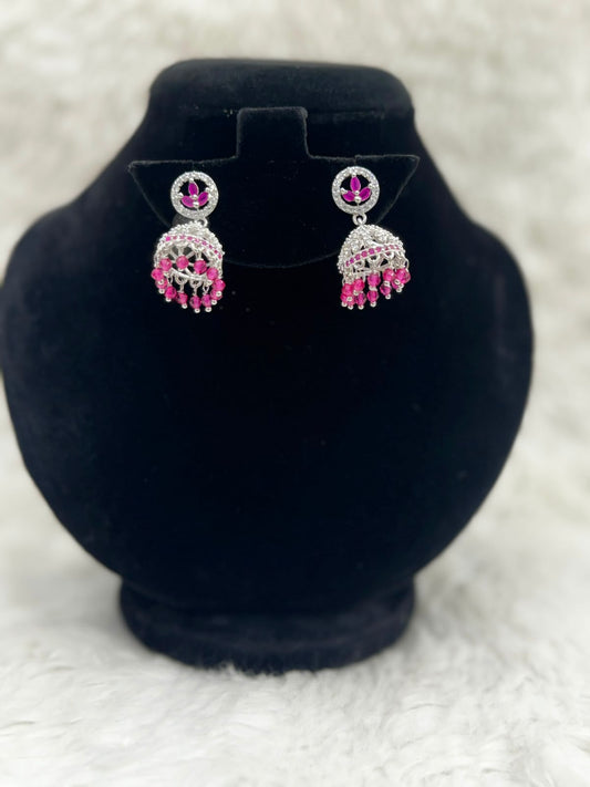 Elegant Diamond style  Jhumka set- 7249