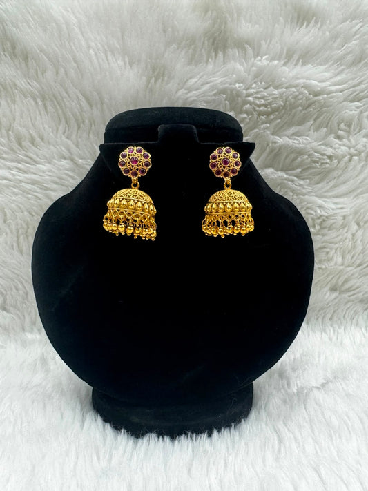 Antique Gold plated Earrings-7375