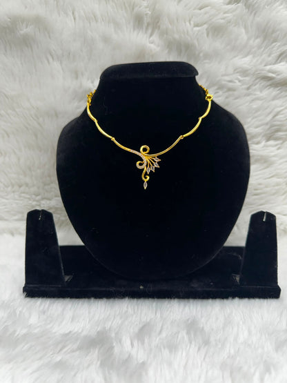 Elegant Golden Necklace- 7015