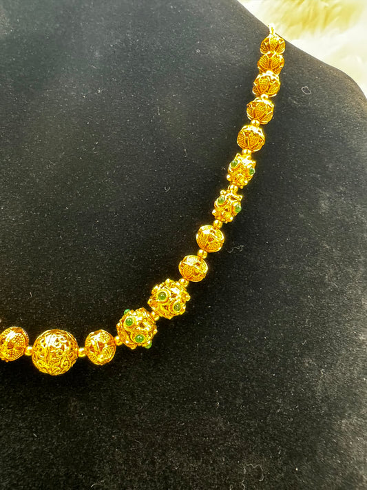 Elegant Gold-Tone style haaram -7089