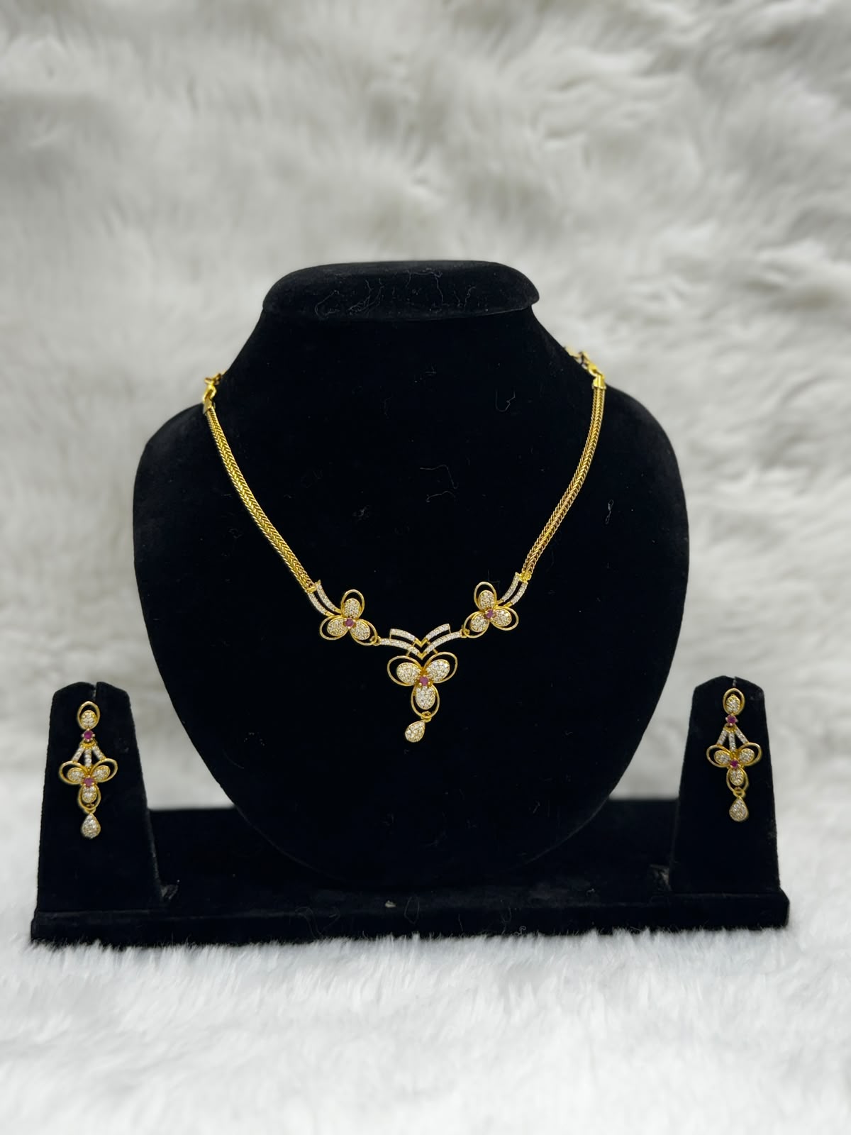 Elegant Diamond style  Neckset -7291