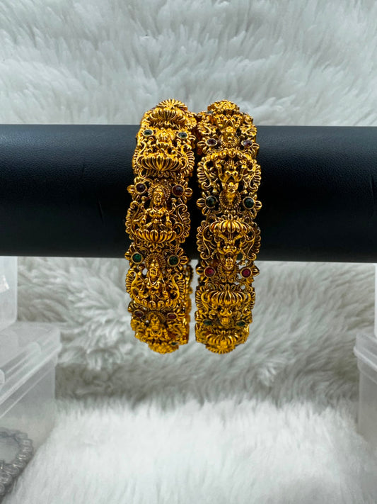 Elegant antique Gold plated Bangle -7411