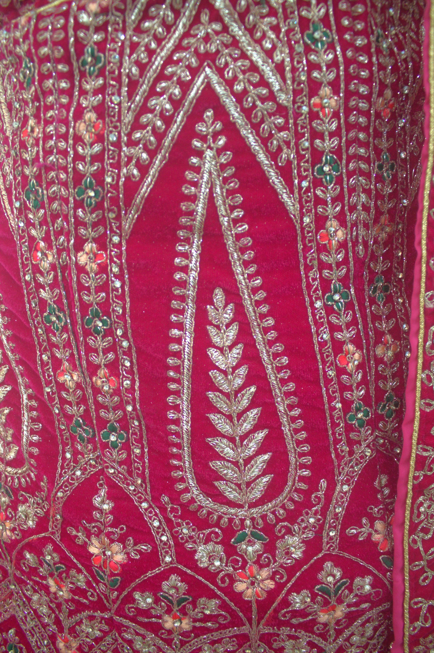 "Pink Embroidered Bridal Lehenga Choli with Intricate Gold Threadwork & Matching Net Dupatta" Product code-1112