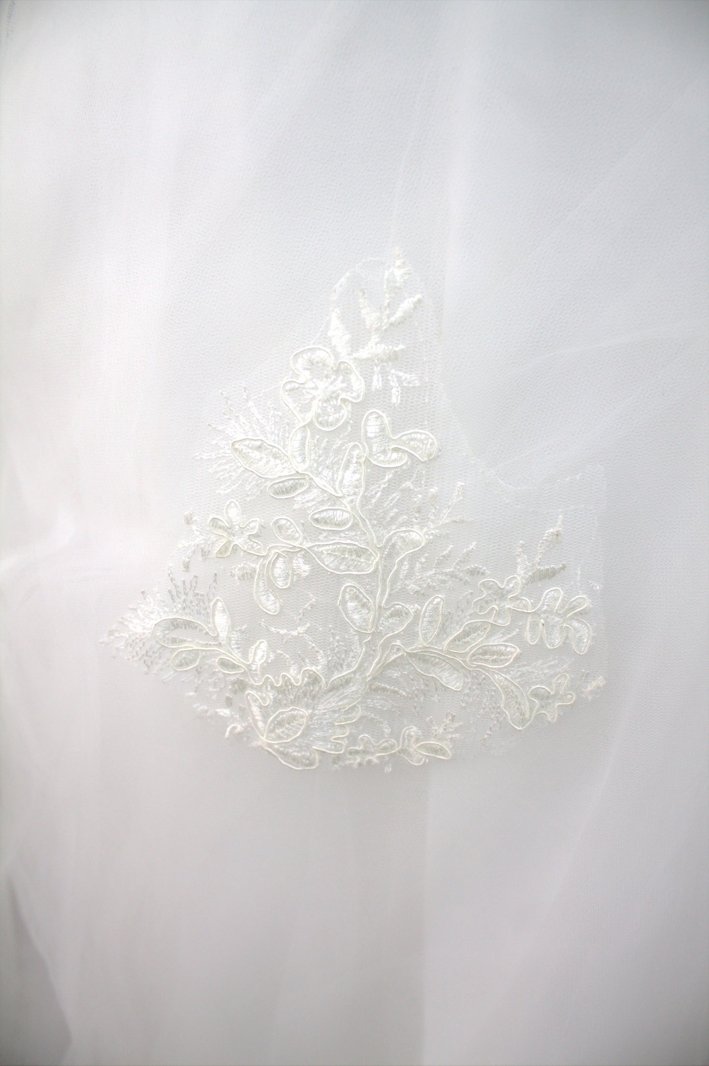 “Imperial Grace Bridal Gown – Embroidered Lace & Illusion Sleeves-White Gown” Product code-2005