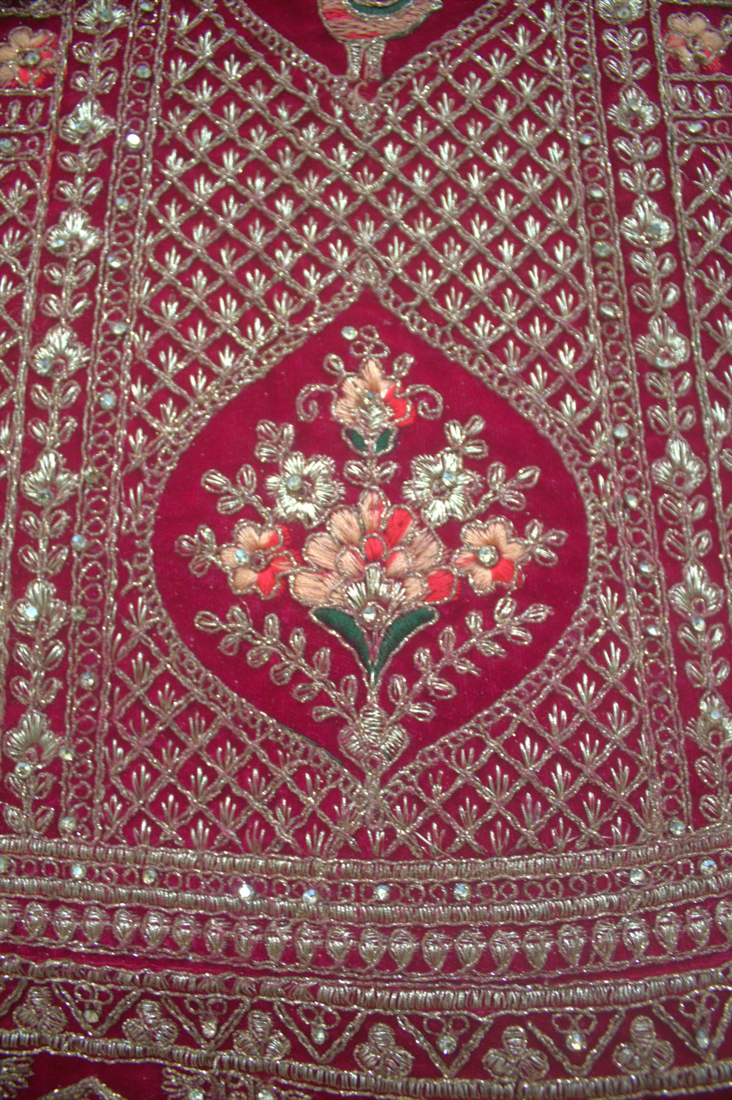 "Pink Embroidered Bridal Lehenga Choli with Intricate Gold Threadwork & Matching Net Dupatta" Product code-1112