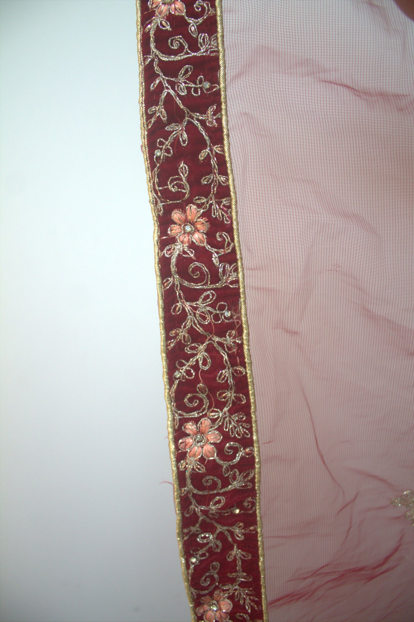 "Exquisite Maroon Bridal Lehenga Choli with Intricate Gold Embroidery – Traditional Indian Wedding Wear with Elegant Net Dupatta" Product code-1328
