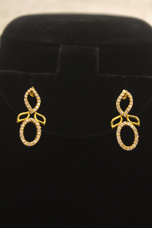 "Modern Infinity Linked Necklace & Earrings Set" Product code-6341