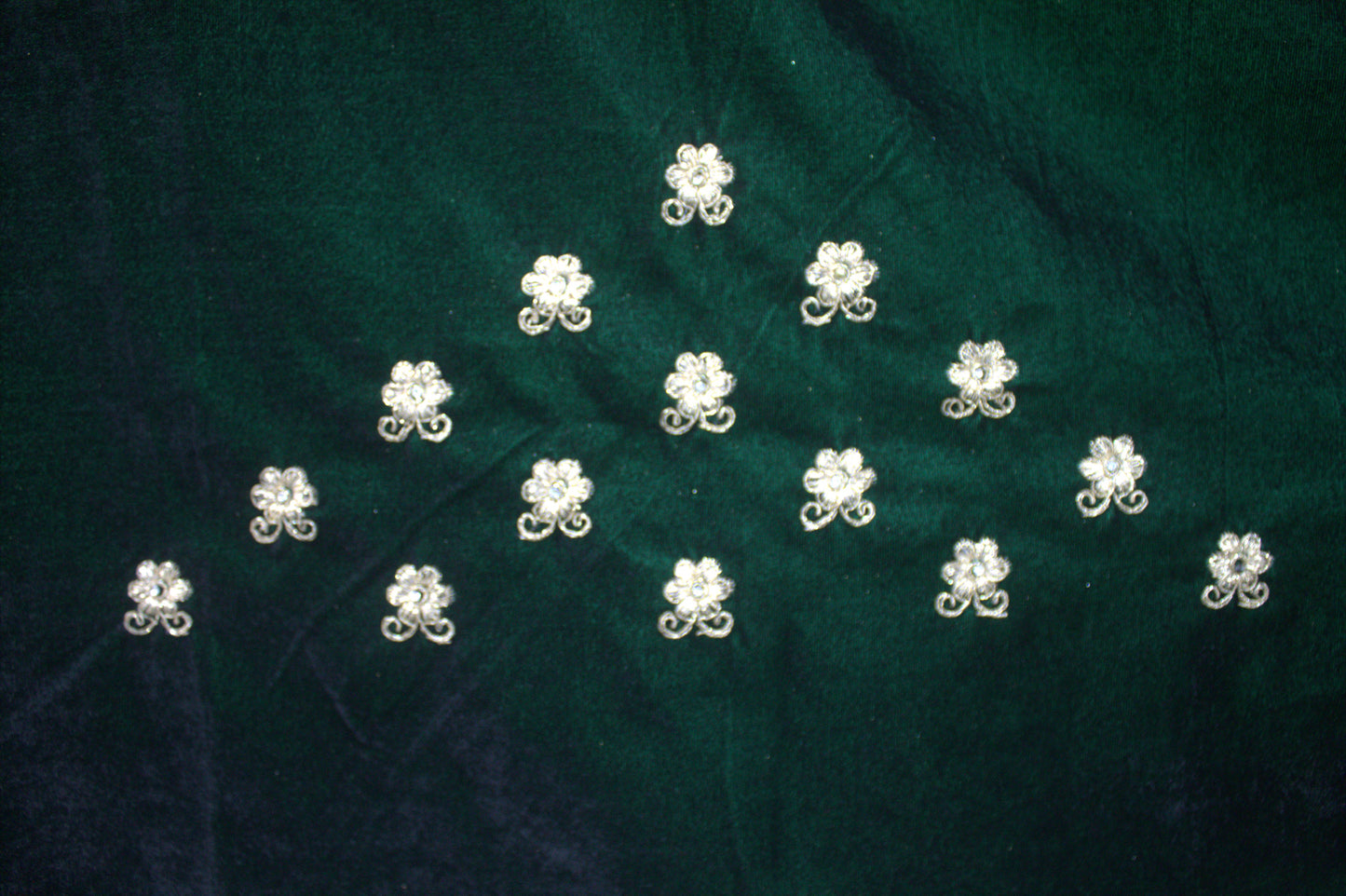 “Emerald Green Velvet Bridal Lehenga with Zardozi & Sequin Hand Embroidery” Product code-1082