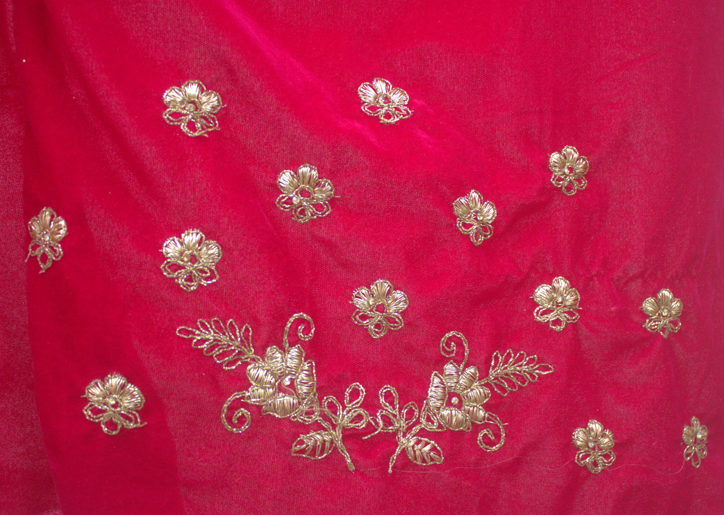 "Pink Embroidered Bridal Lehenga Choli with Intricate Gold Threadwork & Matching Net Dupatta" Product code-1112