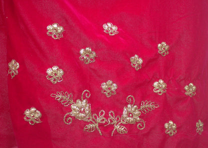 "Pink Embroidered Bridal Lehenga Choli with Intricate Gold Threadwork & Matching Net Dupatta" Product code-1112