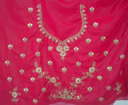 "Pink Embroidered Bridal Lehenga Choli with Intricate Gold Threadwork & Matching Net Dupatta" Product code-1112