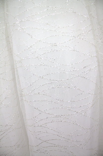 "Ethereal Pearl Off-Shoulder Ball Gown-White Gown" Product code-2093